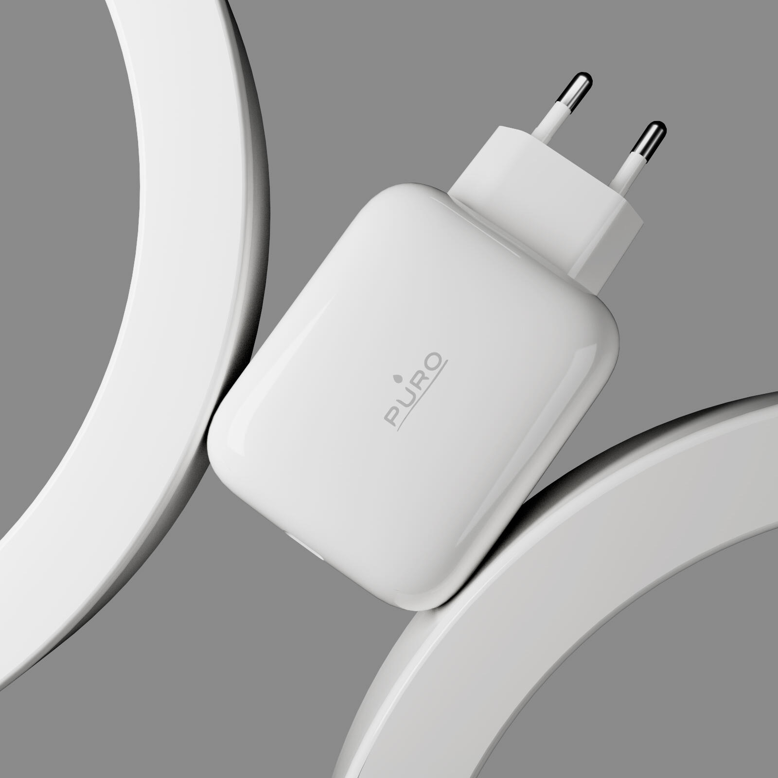 Caricatore GaN 65W con cavo USB‑C retrattile 7/7