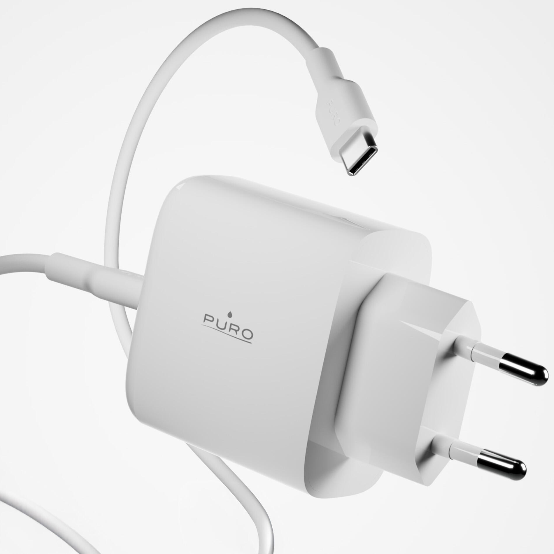 Kit Energia 45W USB‑A/USB‑C + cavo USB‑C 5/6