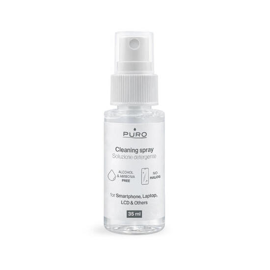 Kit pulizia schermi con spray 35 ml e panno in microfibra