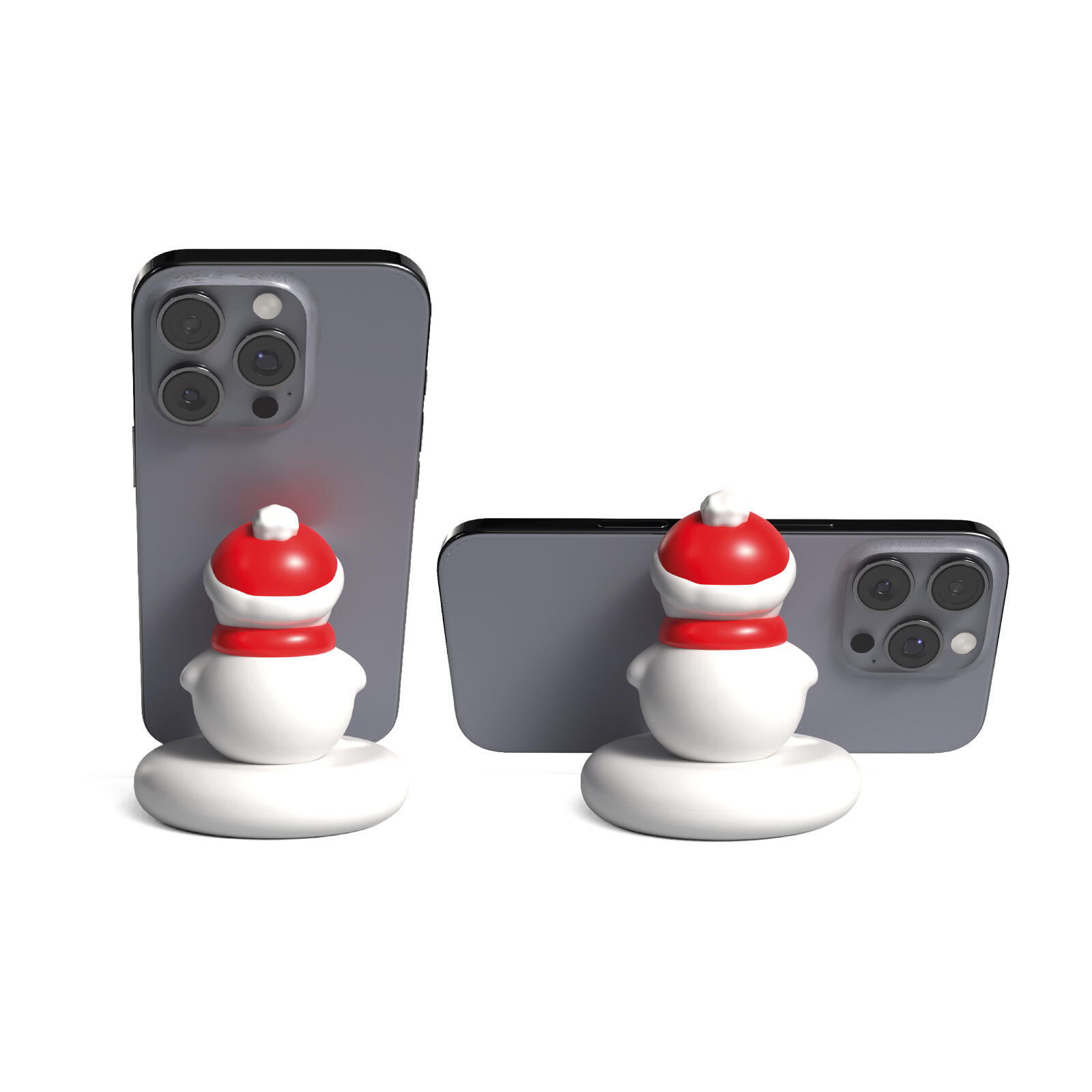 Support téléphone coulissant motif bonhomme de neige 3/3