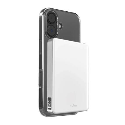 PURO Magnetische Qi 2.2 powerbank met 10.000 mAh "LCD Pure Power Mag
