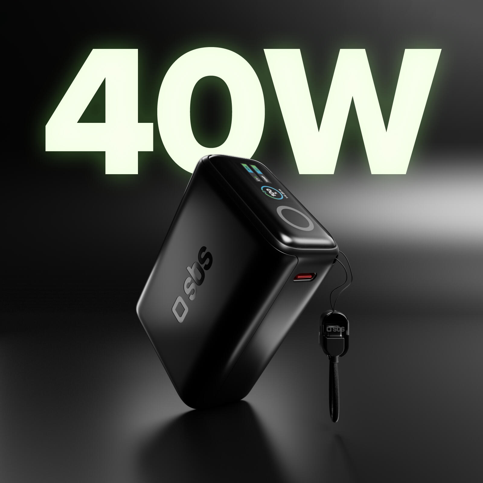 Power bank 10000 mAh 40W PD con display smart 2/7