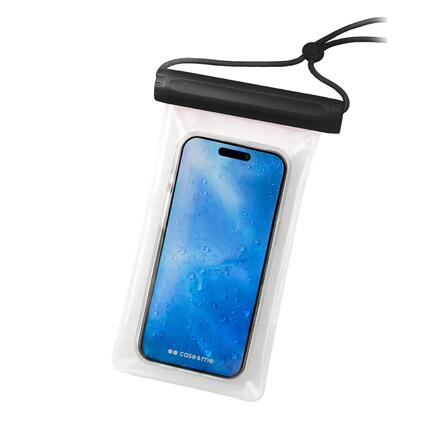 Étui étanche Bay Clear transparent avec cordon réglable