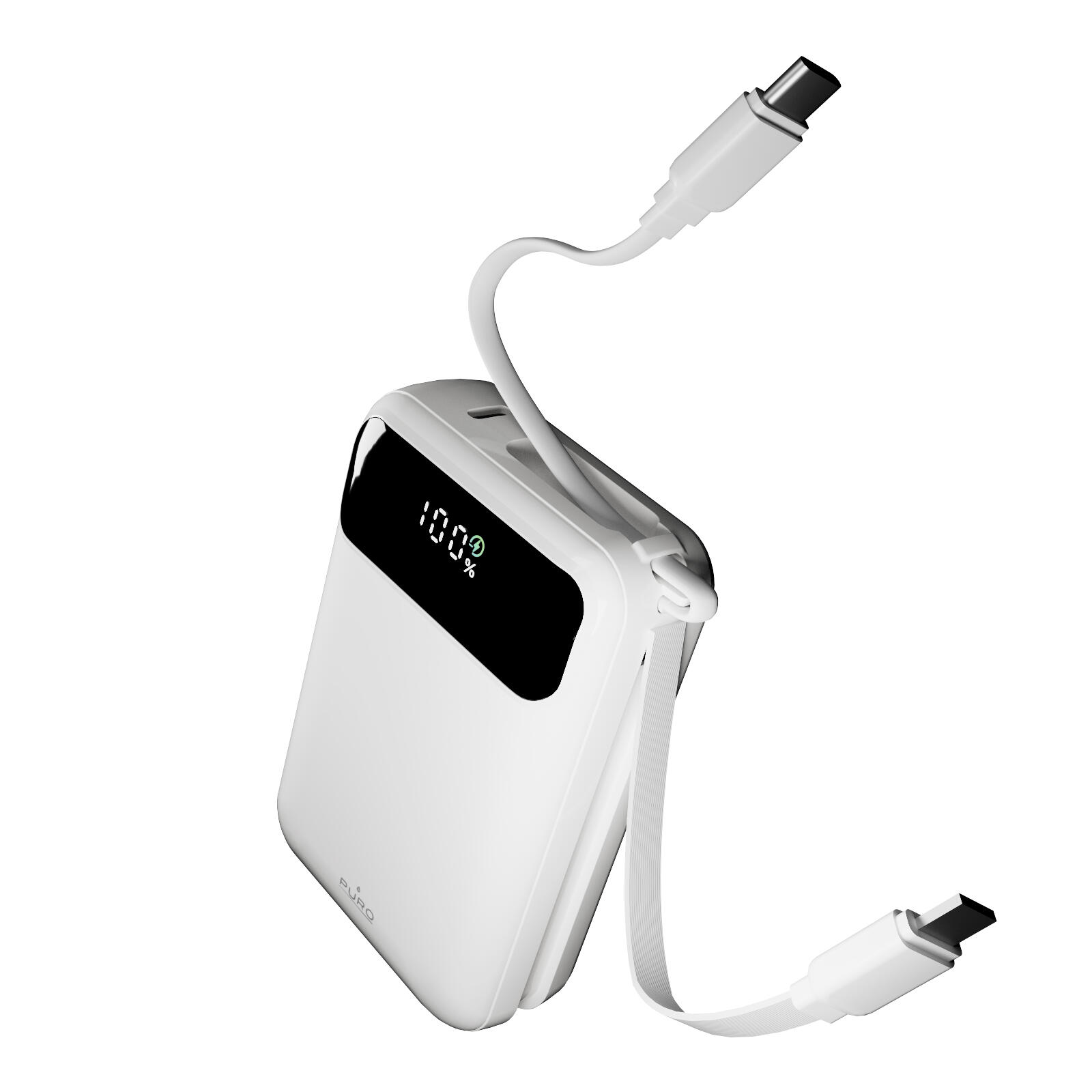 Power bank 20000 mAh 45W con display LCD e cavi integrati 7/7