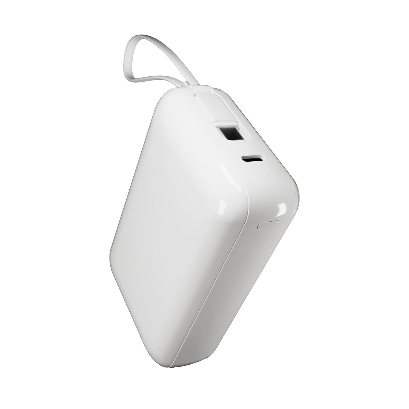 Power bank 20000 mAh 45W con display LCD e cavi integrati 5/7