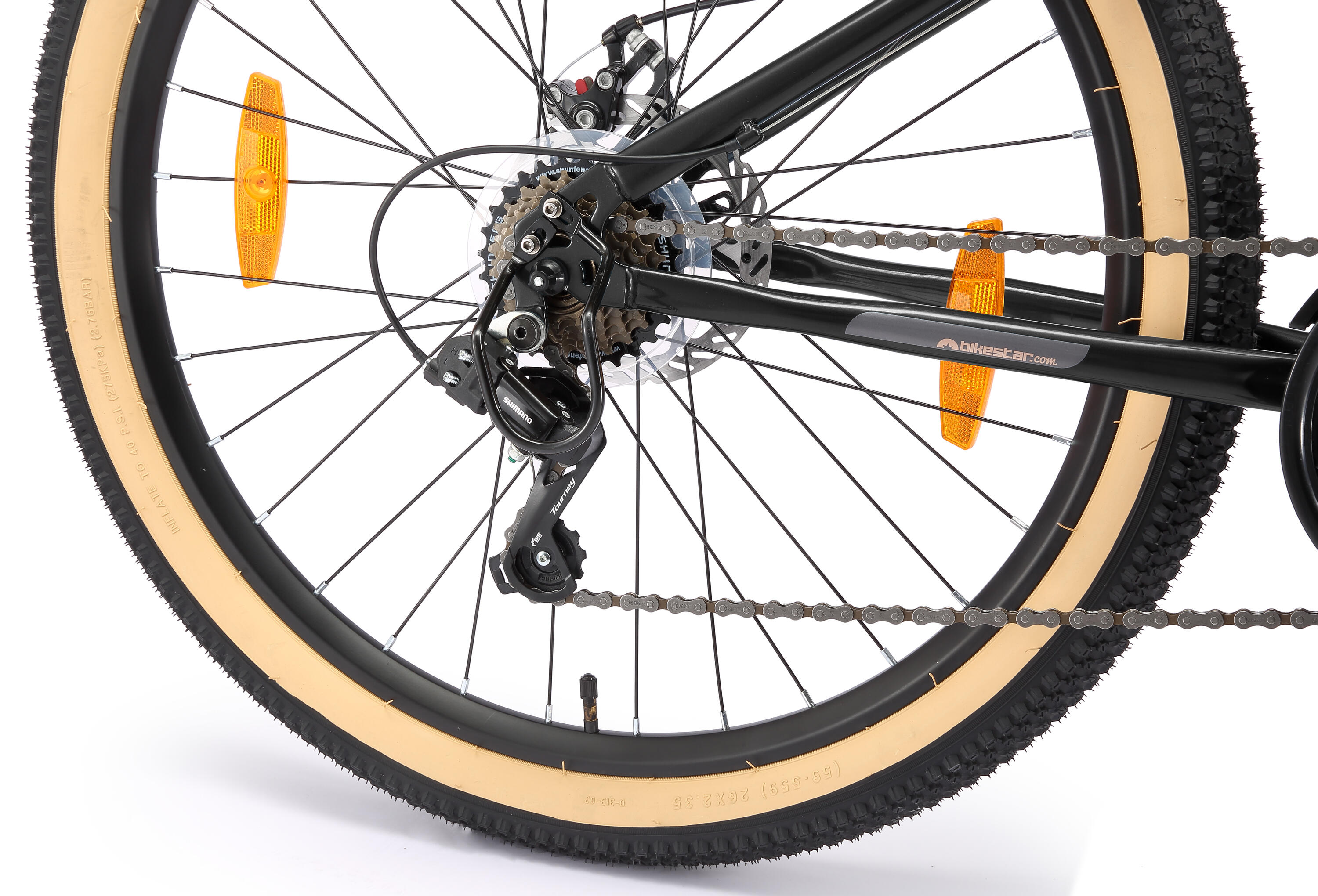 VTT 26", semi-rigide, 21 vitesses, frein à disque 5/7