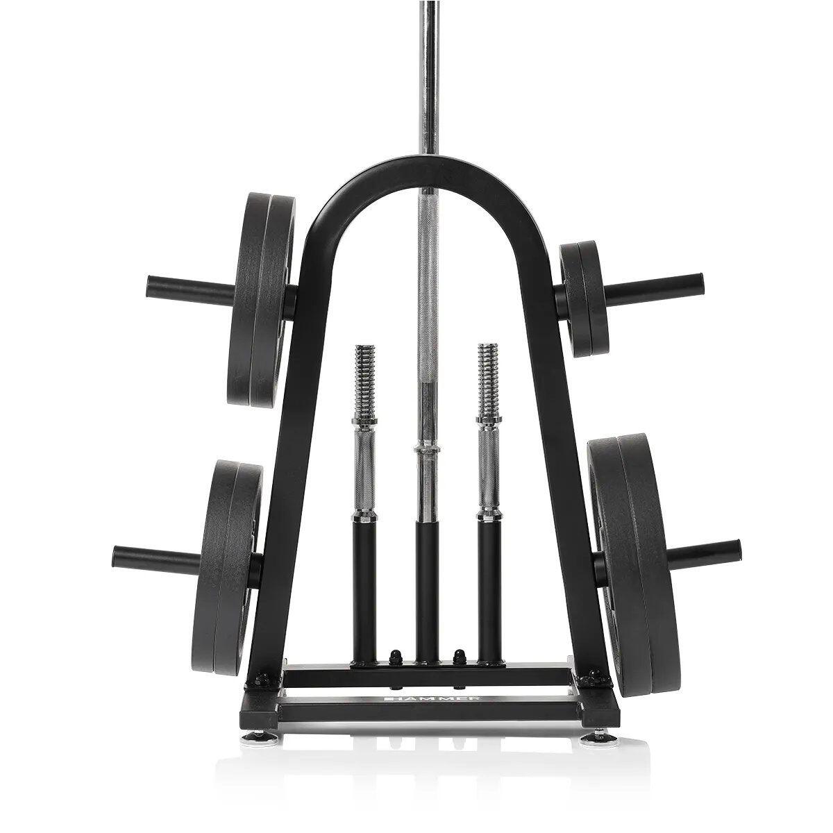 Soporte para barras y discos de diámetro 30 mm Hammer 2/7