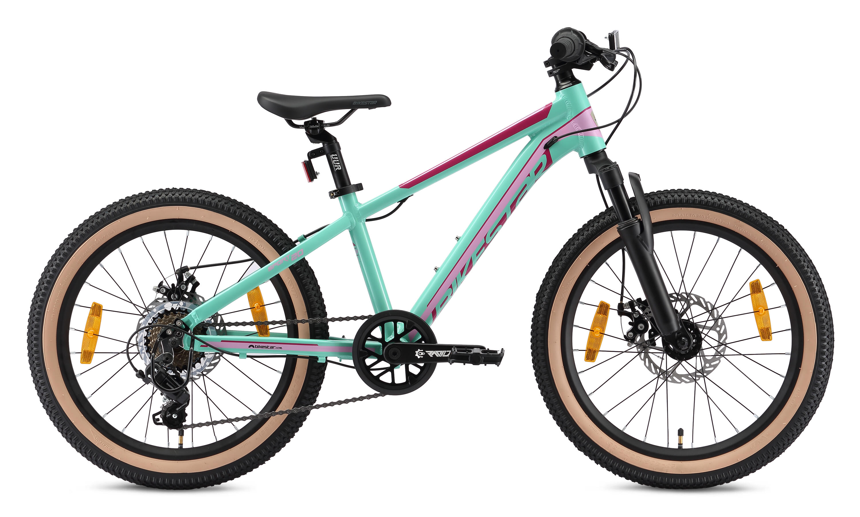 MTB 20" aluminium, Kinderrad 6 Jahre, hardtail, 21 Gang, Scheibenbremse 2/7