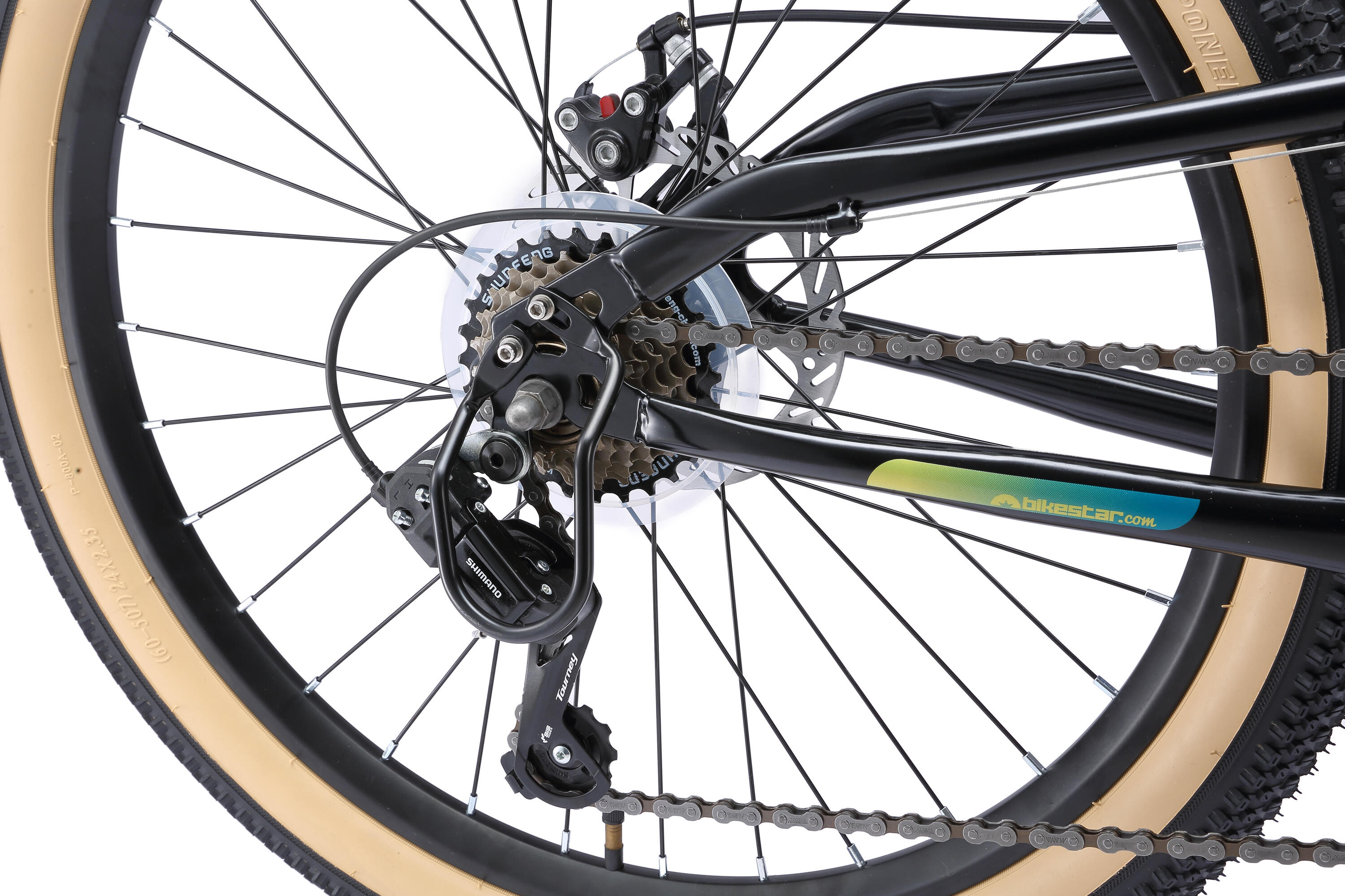 MTB 24" kinderfiets 9 jaar, volledig geveerde, 21 versnellingen, schijfremmen 5/7