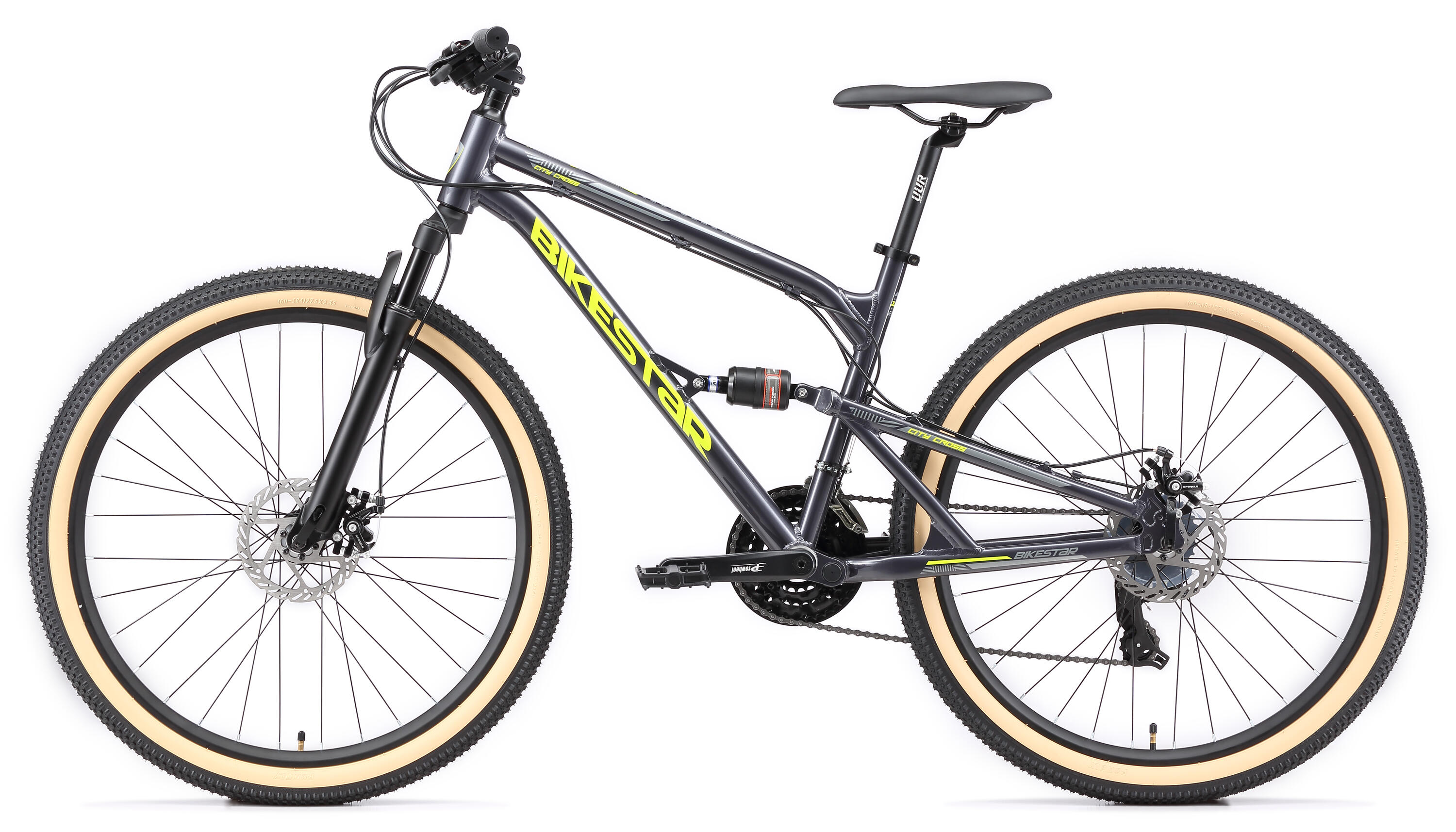 MTB 27.5" alluminio, full suspension, 21 velocità, freno a disco 3/7