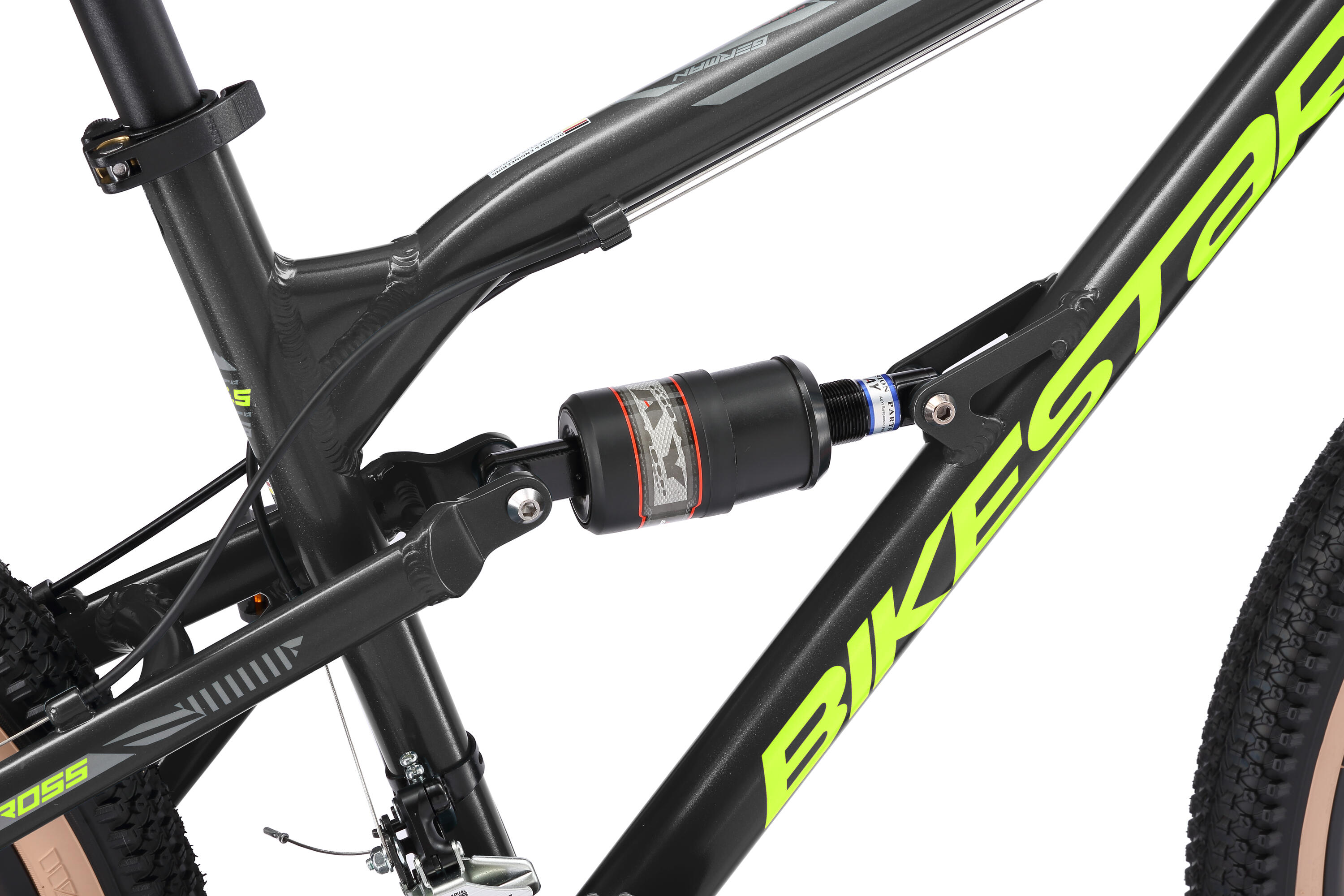 MTB fiets 26" aluminium, volledig geveerde, 21 versnellingen, schijfremmen 6/7