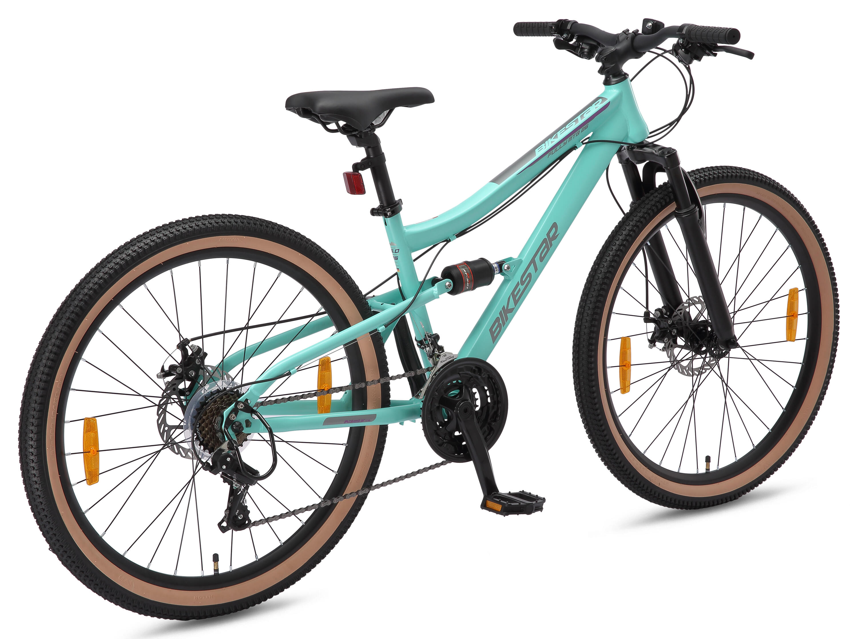 VTT 26", tout suspendu, 21 vitesses, frein à disque 4/7
