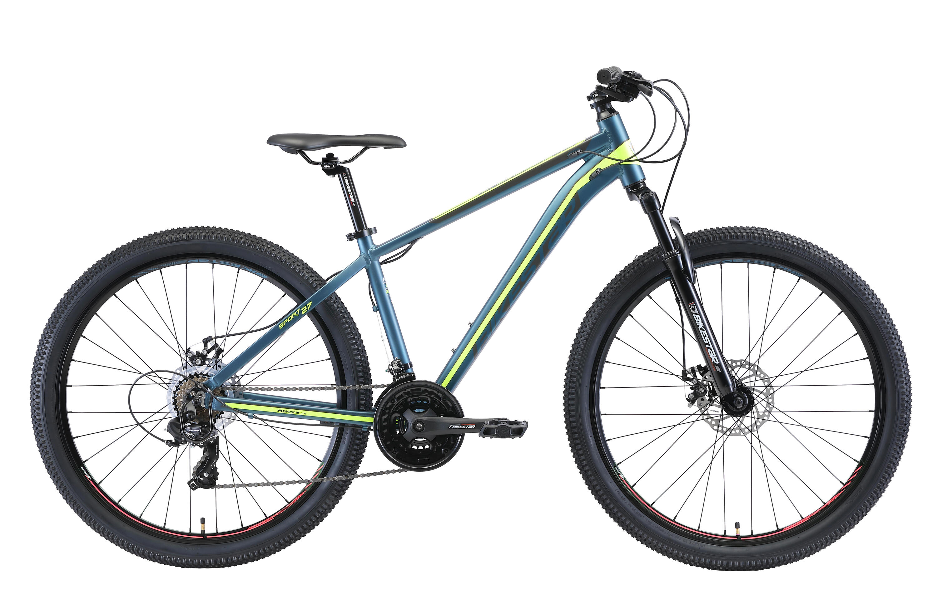 MTB fiets 27.5" aluminium, hardtail, 21 versnellingen, schijfremmen 2/7