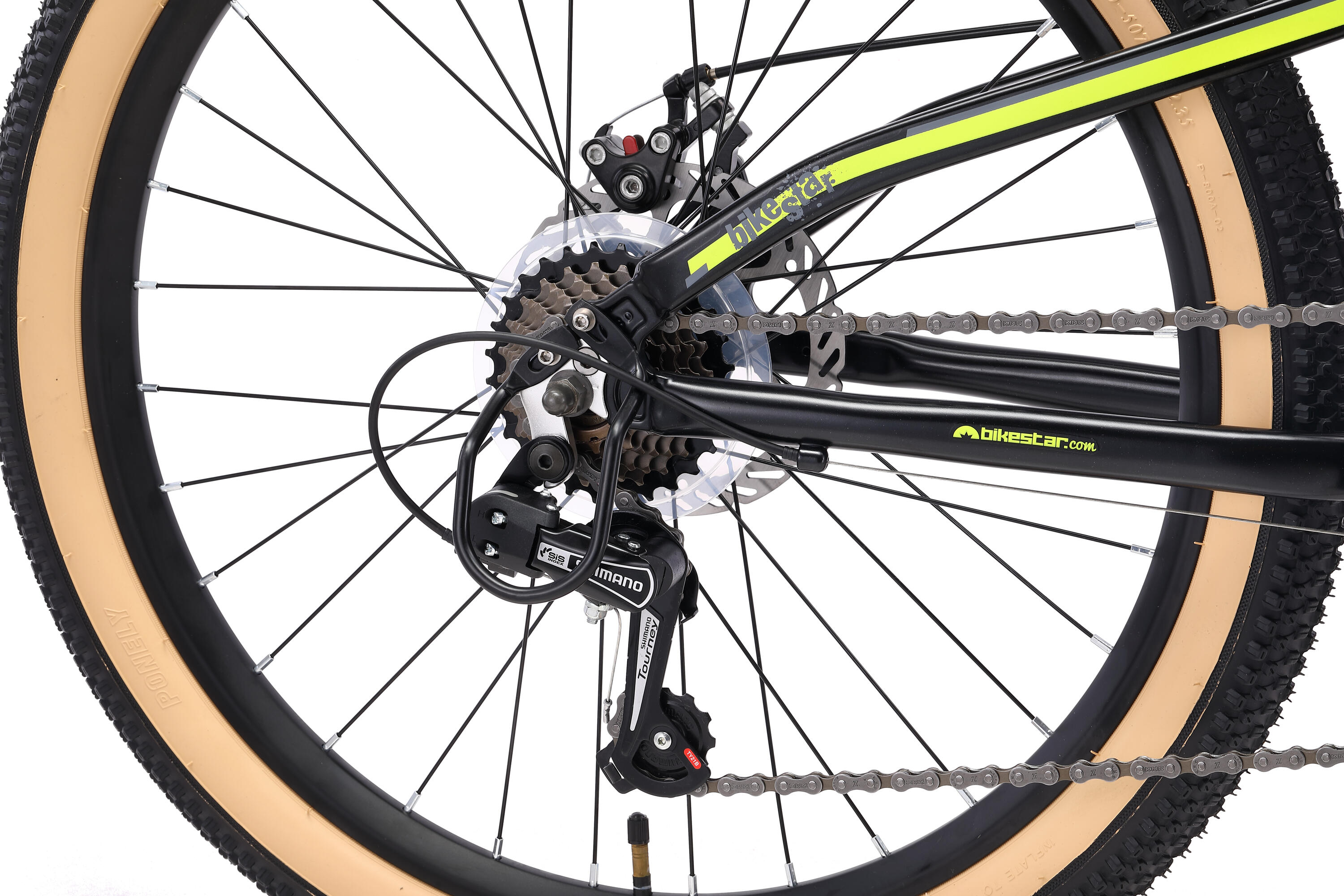 VTT 24" aluminium, vélo enfant 9 ans, semi-rigide, 21 vitesses, frein à disque 5/7