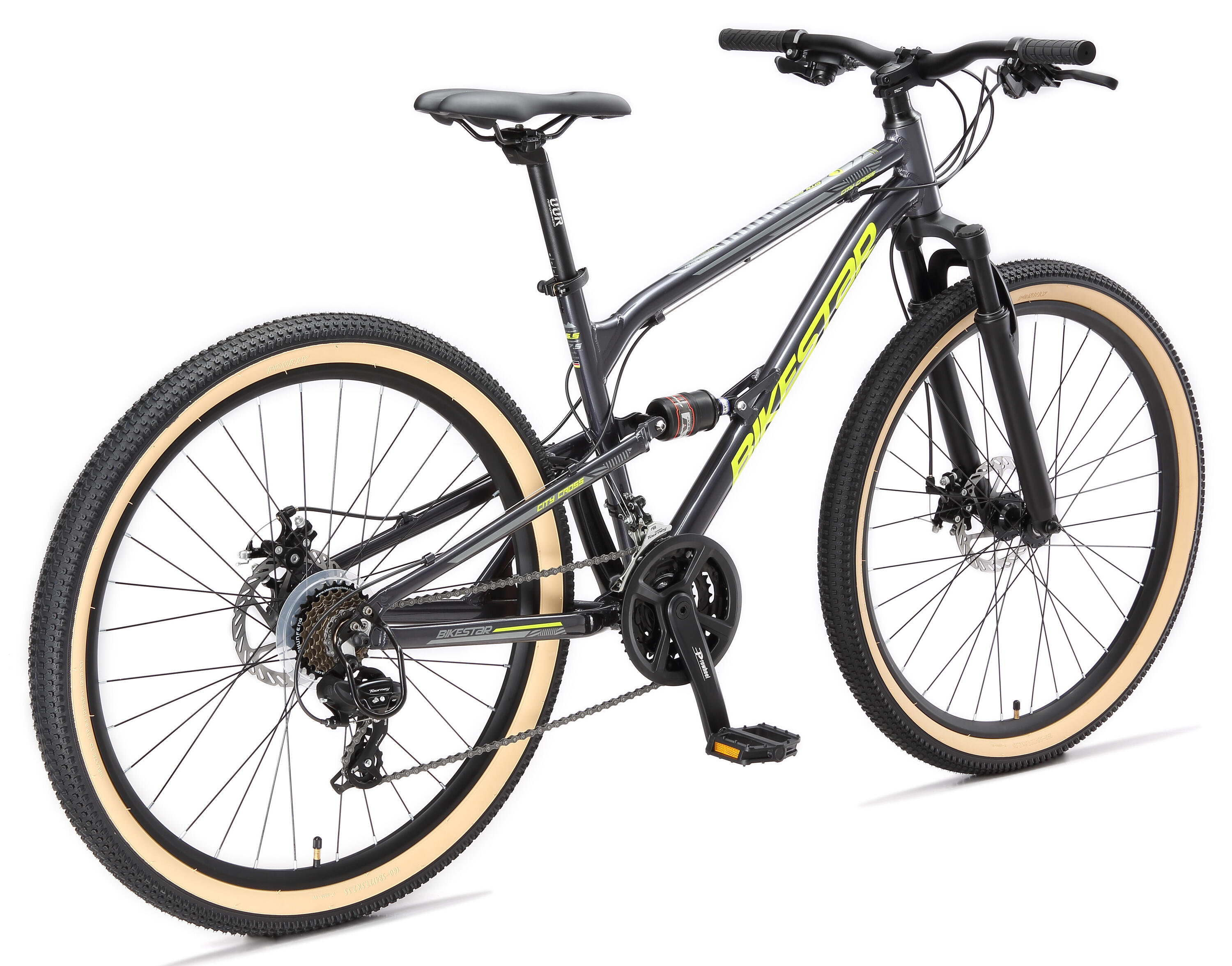 MTB 27.5" alluminio, full suspension, 21 velocità, freno a disco 4/7