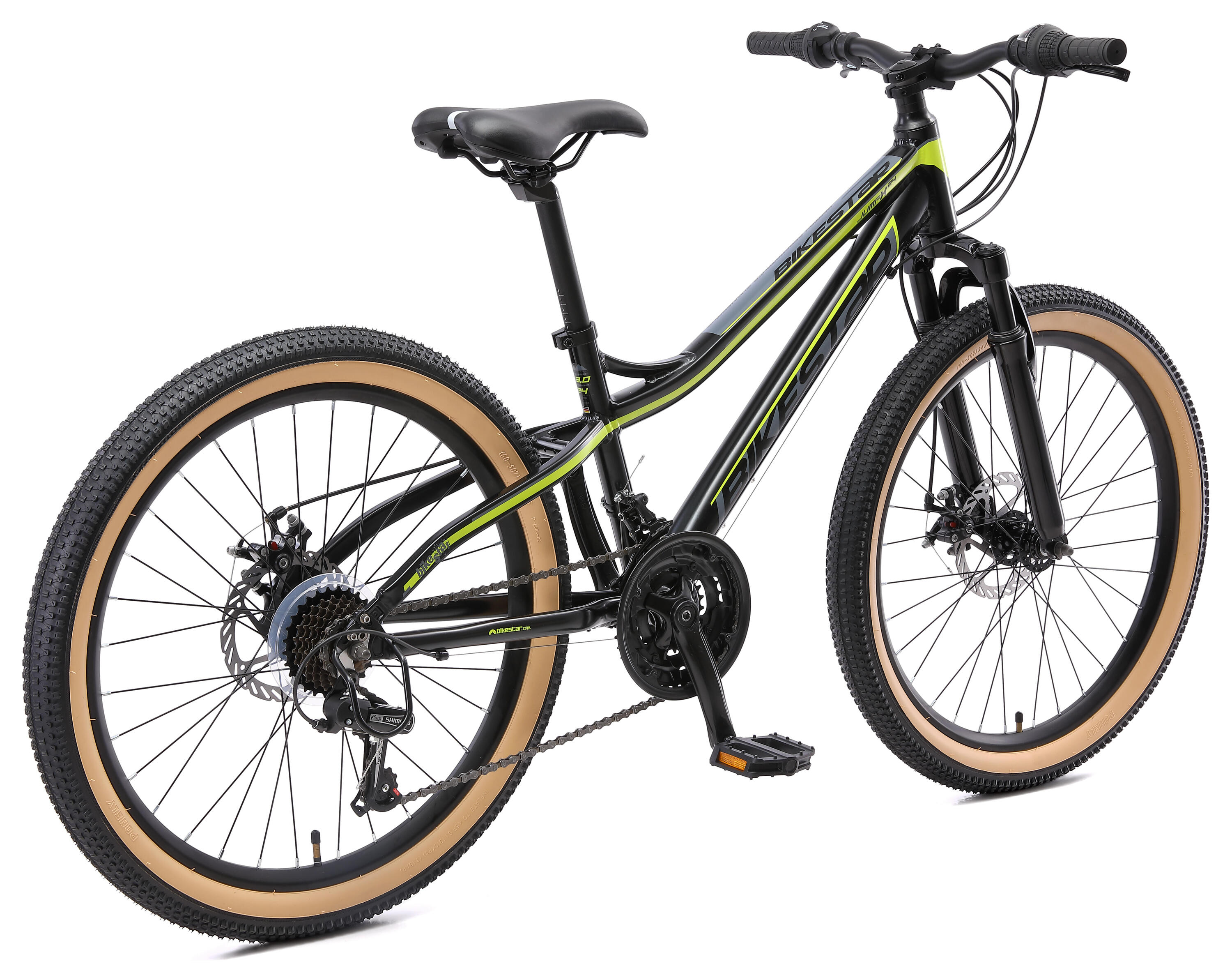 VTT 24" aluminium, vélo enfant 9 ans, semi-rigide, 21 vitesses, frein à disque 4/7