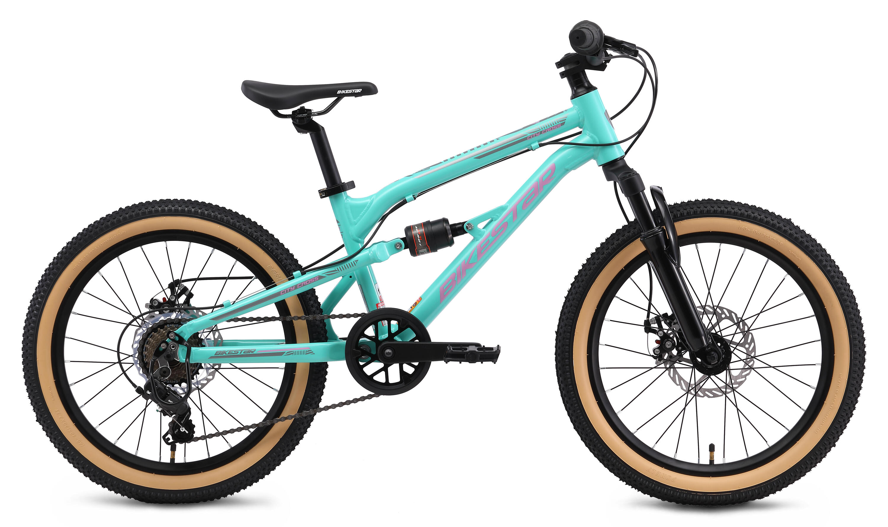 MTB 20" aluminium, kinderfiets 6 jaar, hardtail, 21 versnellingen, schijfremmen 2/7