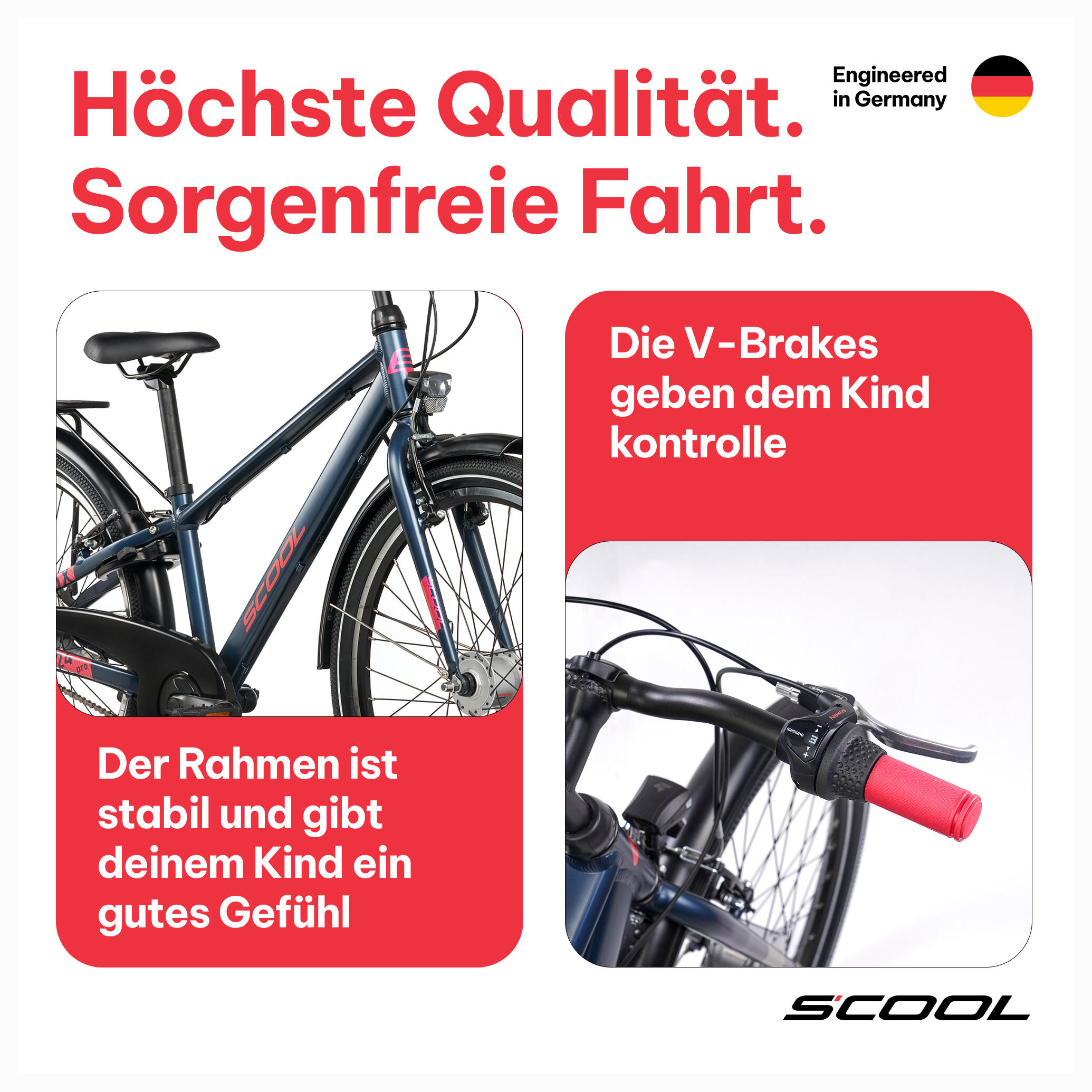 troX pro mountainbike 20 inch / 24 inch / 26 inch – 3-versnellings naafversnelli 3/7