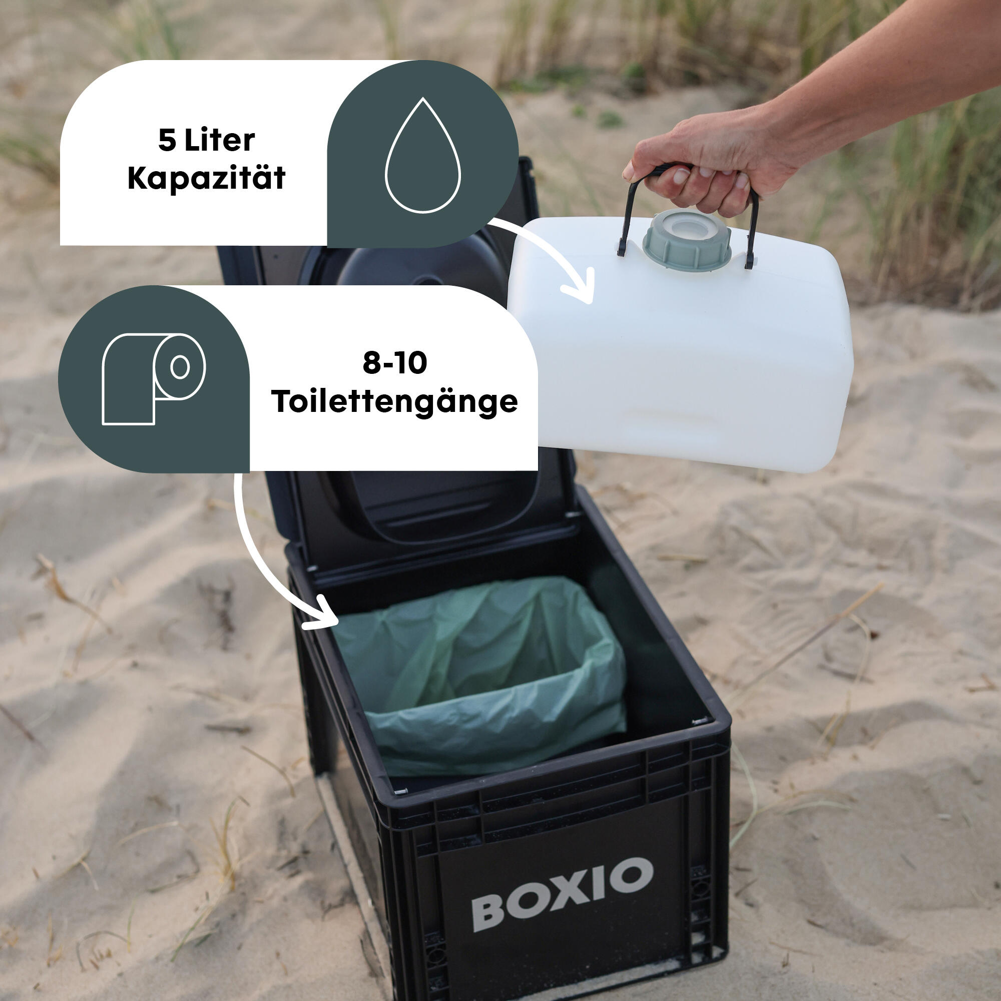 BOXIO TOILET MAX+ Trenntoilette Set 3/7
