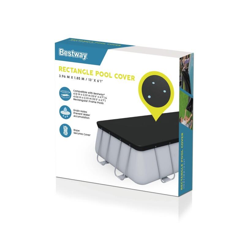 Bestway Bâche 4 saisons rectangle pour piscine Power Steel 404/412 x 201 cm 5/7