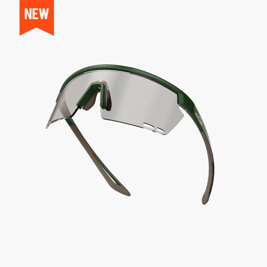 Magicshine Rouler Photochromic Sports Sunglasses-Green/Brown-image-3