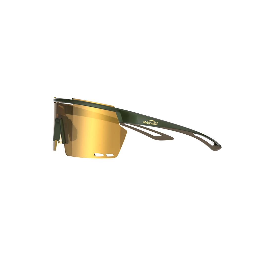 Magicshine Rouler Coated Photochromic Sunglasses-Green/Brown -  2