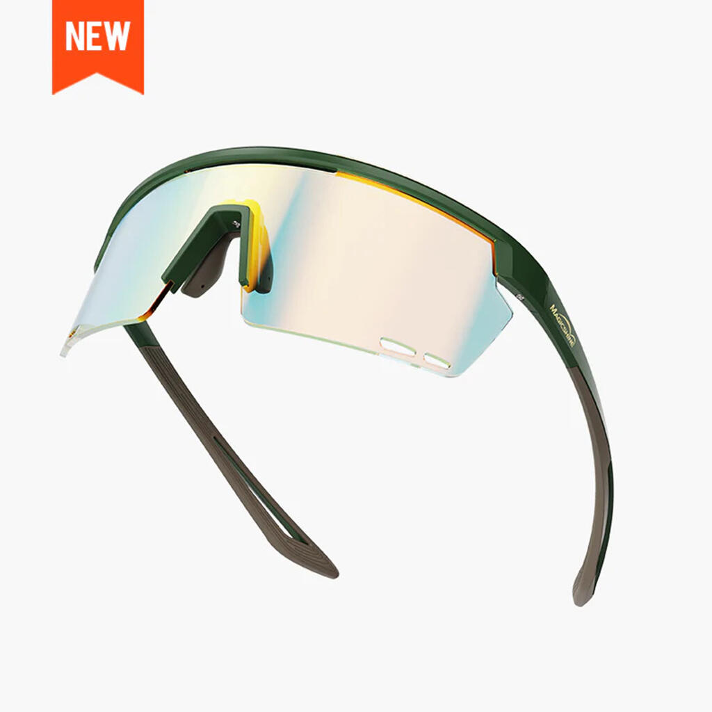 Magicshine Rouler Coated Photochromic Sunglasses-Green/Brown-image-5
