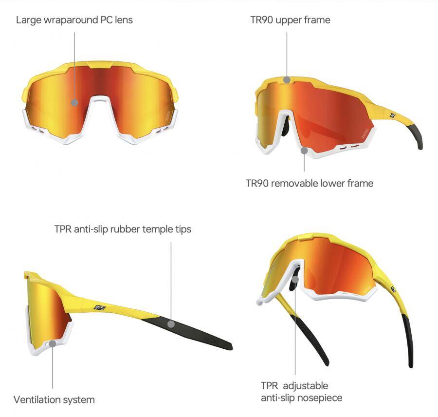 Magicshine Morpher Photochromic Sunglasses-Black/Blue/Yellow -  5