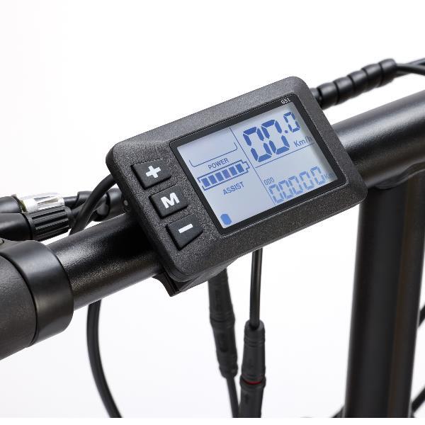 Bicicleta Eléctrica X10 Fat Bike Plegable 20" – 70 km – Negra 3/7