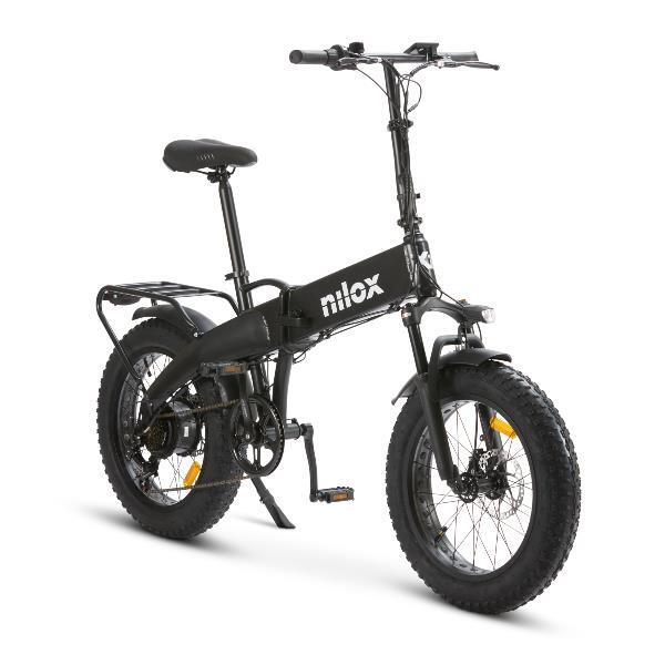 Bicicleta Eléctrica X10 Fat Bike Plegable 20" – 70 km – Negra 2/7