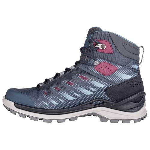 LOWA FERROX GTX MID Ws Damen Wanderstiefel Trekkingschuh Outdoor Goretex blau 2/7