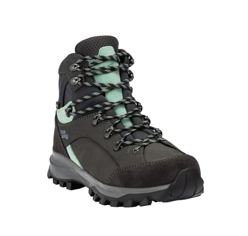 Chaussures de randonnée en cuir pour femmes Asphalte/Menthe 2/7