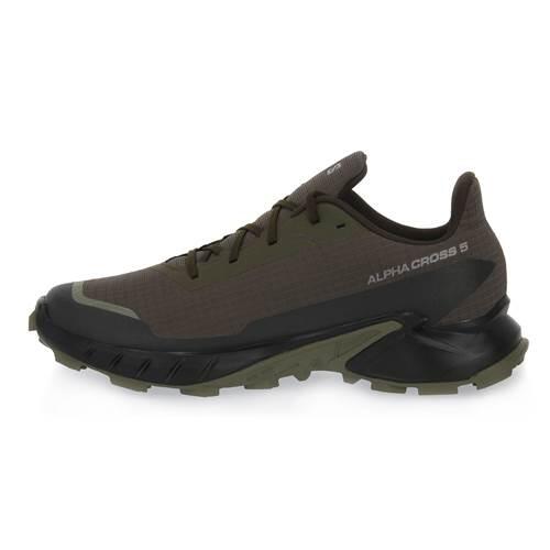 Salomon Alphacross 5 GTX Schuhe grün olive GORE-TEX 473103 3/7