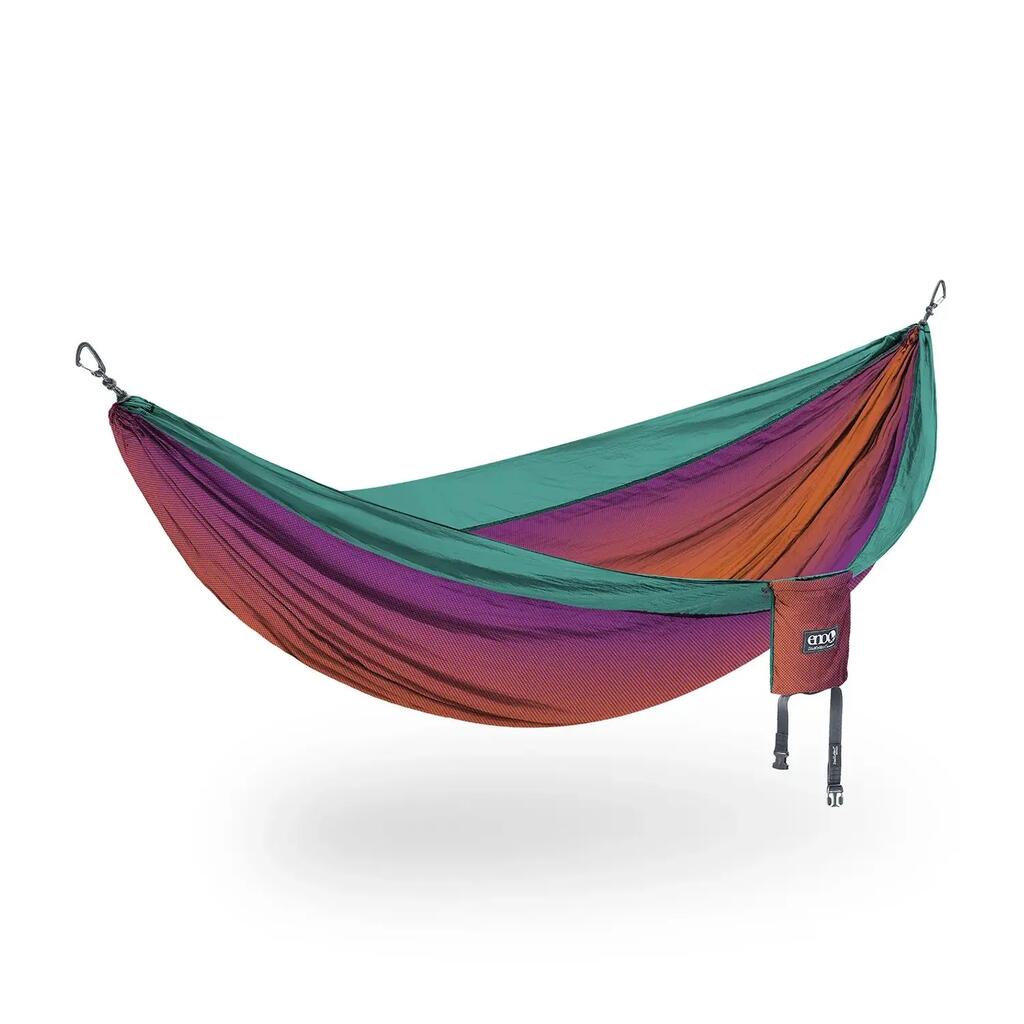 Hamak turystyczny dwuosobowy ENO DoubleNest Print Hammock - fade/seaglass
