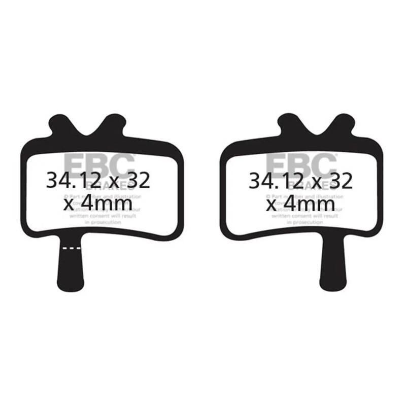 Klocki hamulcowe rowerowe (spiekane) EBC Brakes CFA394HH