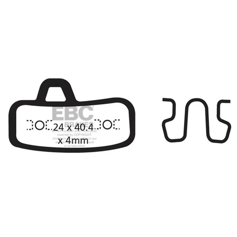 Klocki hamulcowe rowerowe (spiekane) EBC Brakes CFA494HH