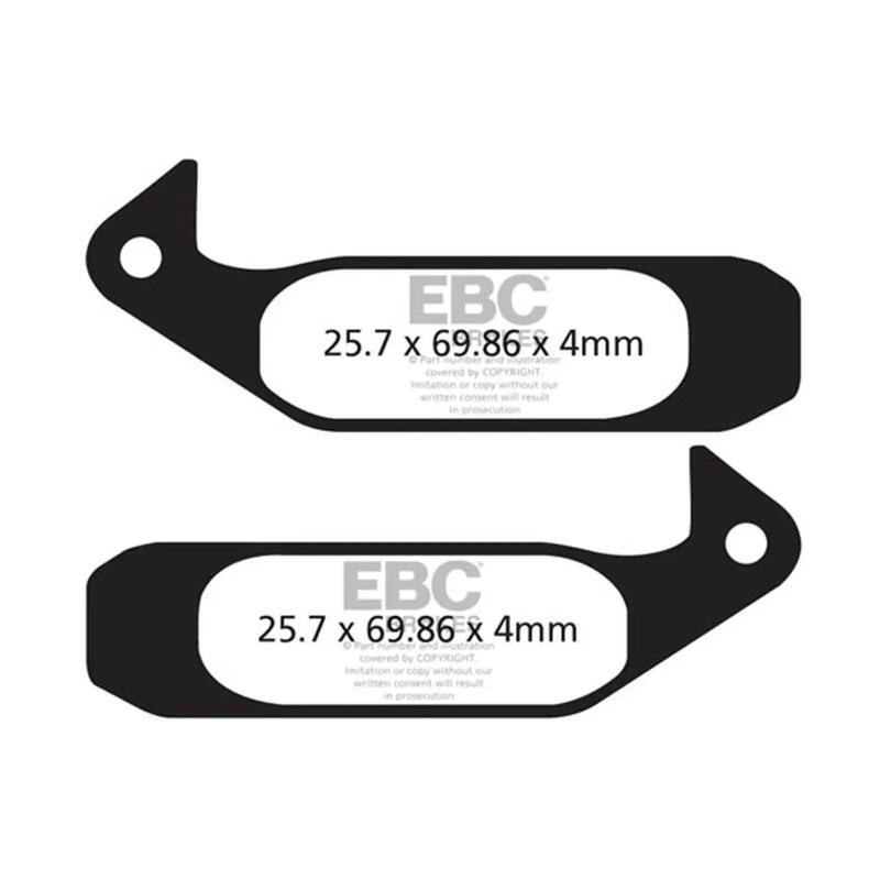 Klocki hamulcowe rowerowe (organiczne wyczynowe) EBC Brakes CFA280R