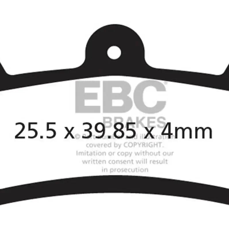 Klocki hamulcowe rowerowe (organiczne) EBC Brakes CFA639