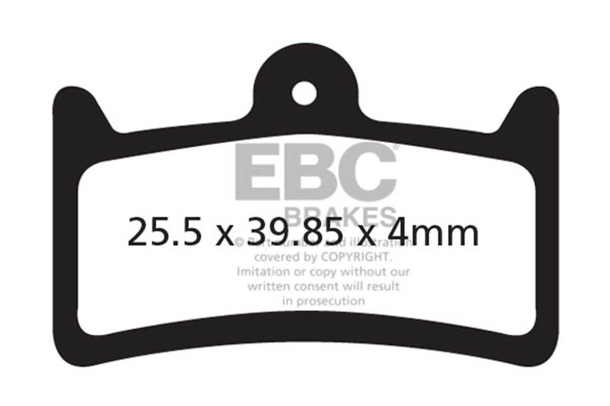 EBC BRAKES Klocki hamulcowe rowerowe (organiczne) CFA639