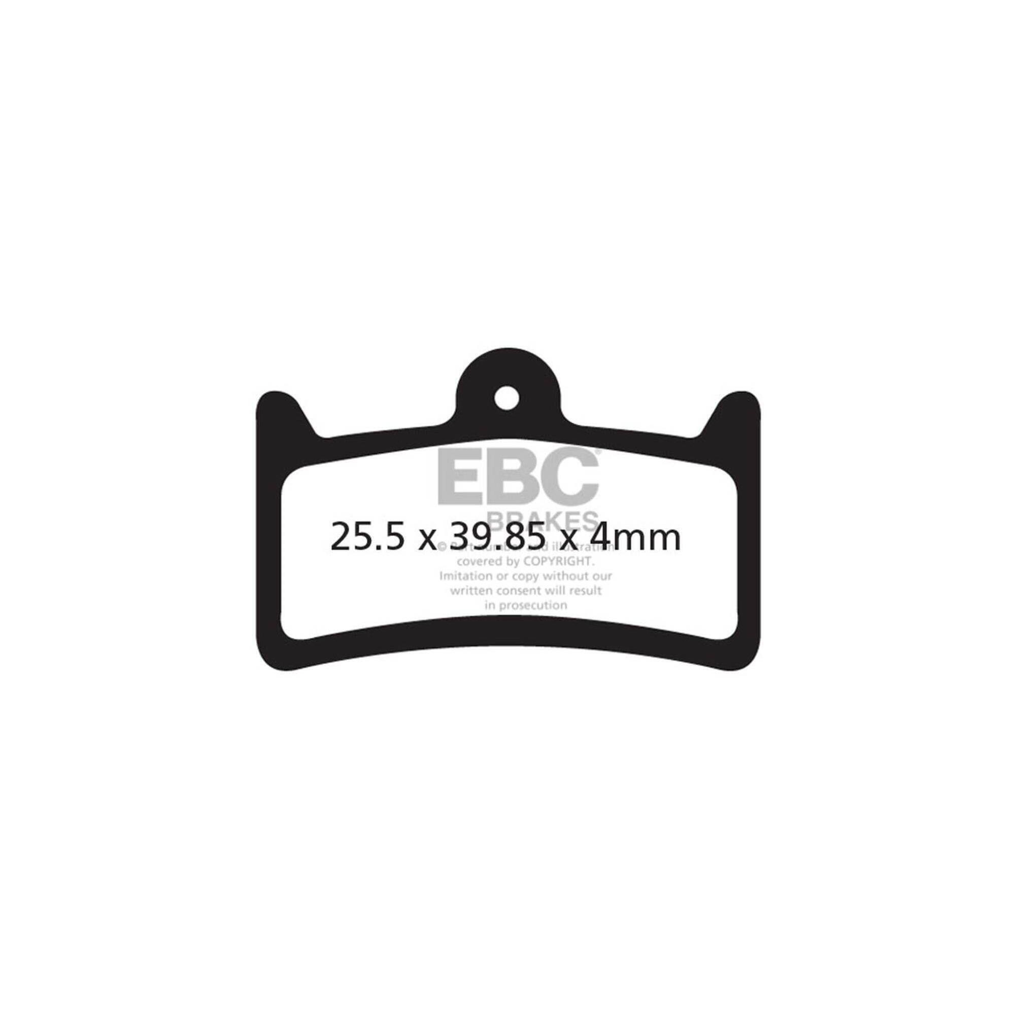 EBC BRAKES Klocki hamulcowe rowerowe (organiczne) EBC Brakes CFA639