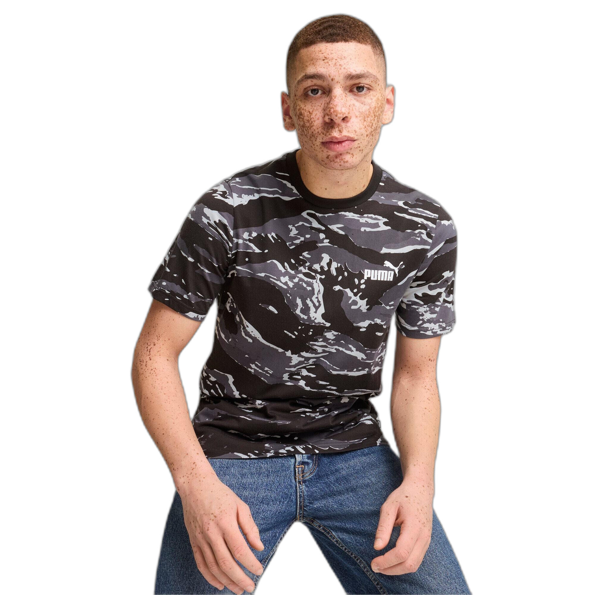 Camiseta estampada ESS+ CAMO Hombre PUMA Black 2/7