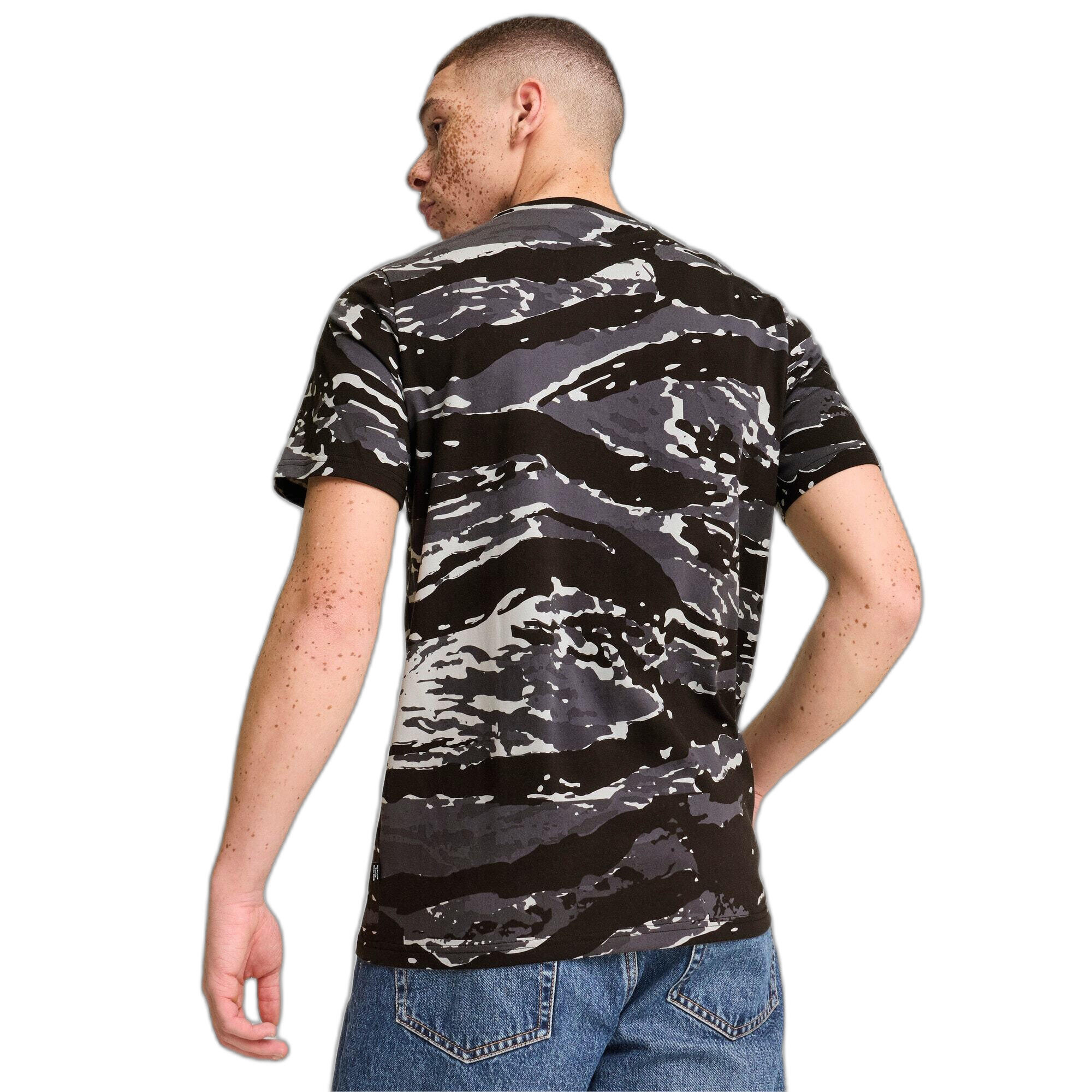 Camiseta estampada ESS+ CAMO Hombre PUMA Black 5/7