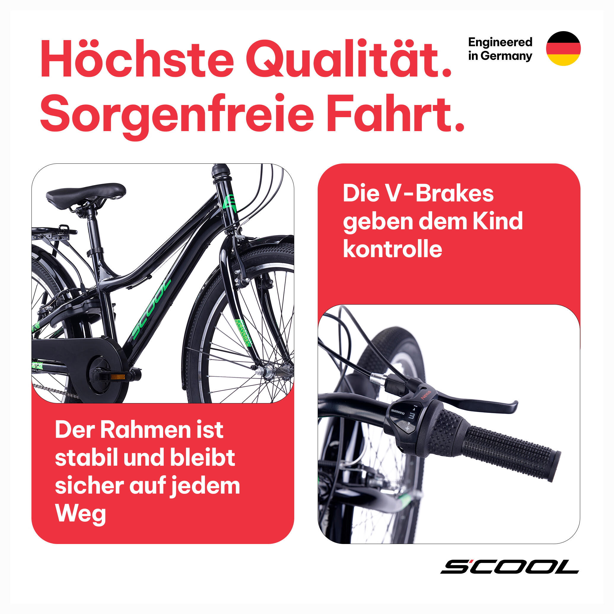 Kinderfiets Unisex SCOOL troX K6 6 versnellingen derailleur sportief 3/7