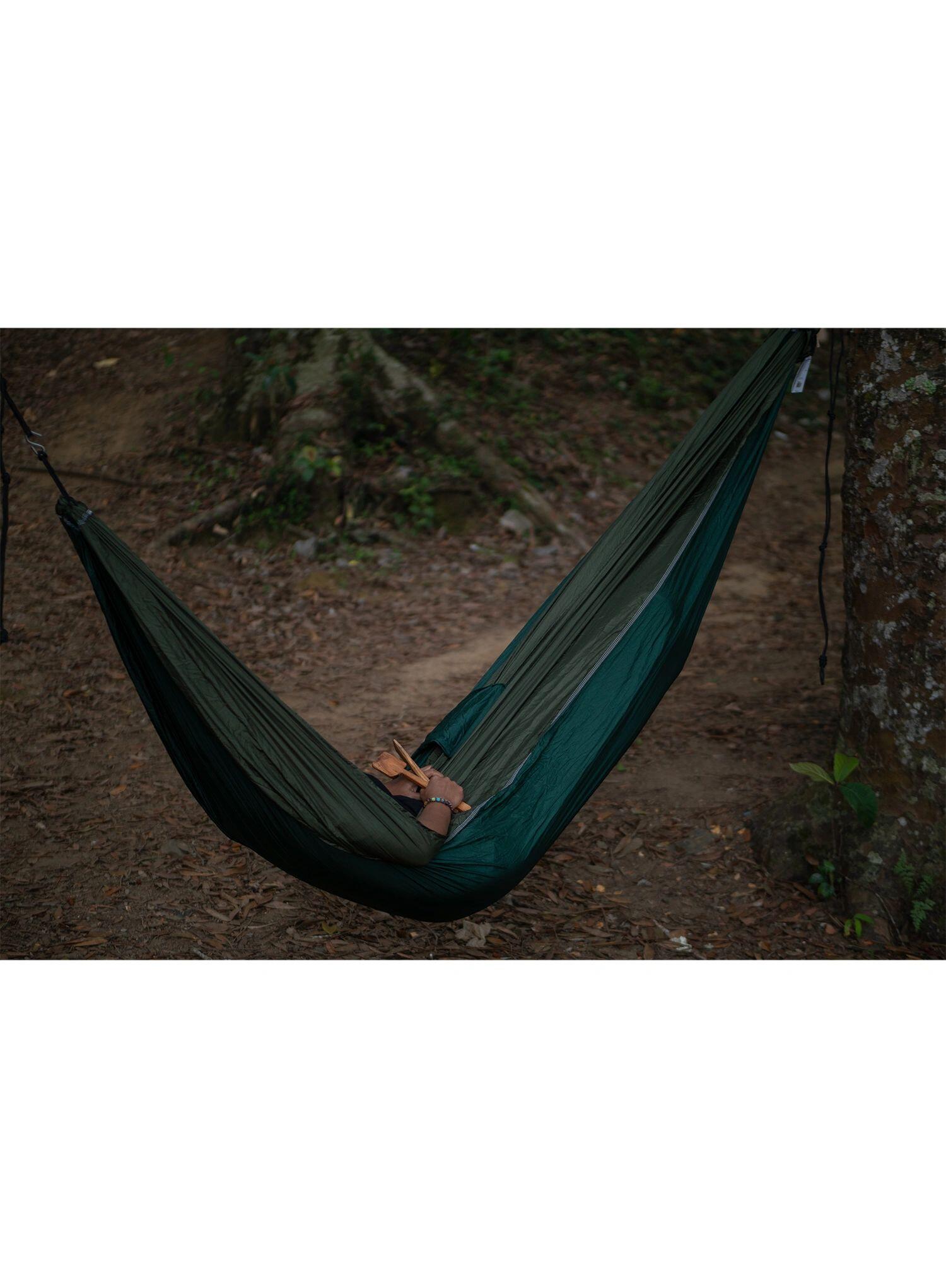Hamak turystyczny Ticket To The Moon King Size Hammock - dark green/leaf green 2/7