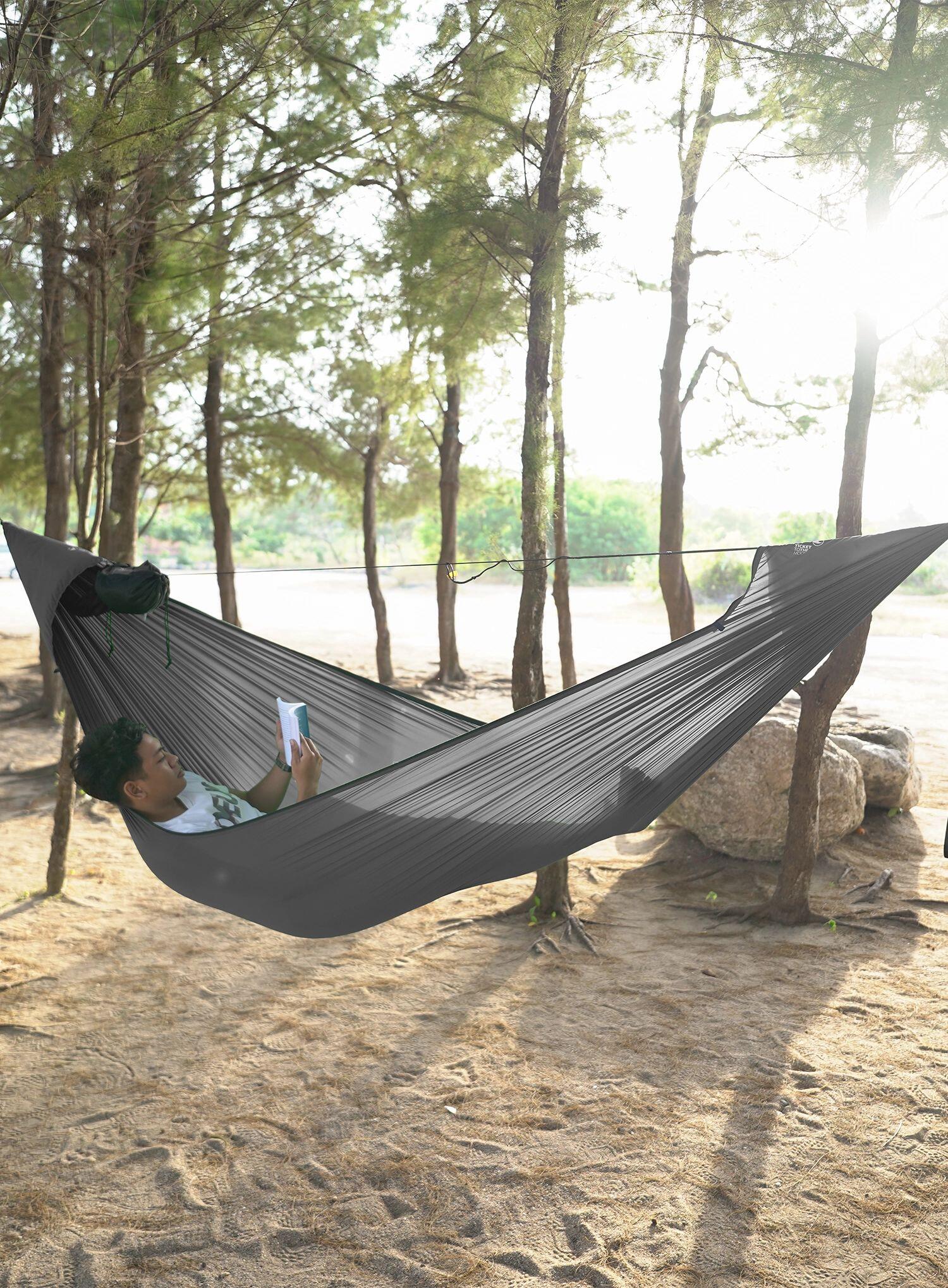 Hamak turystyczny Ticket To The Moon Lightest Pro Hammock - grey 2/6