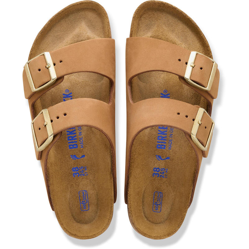 Papuci Birkenstock Arizona Sfb Piele Nubuc Femeie
