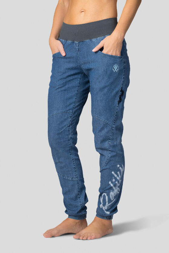 Pantalón de escalada para mujer Rafiki Chain denim elástico transpirable 7/7