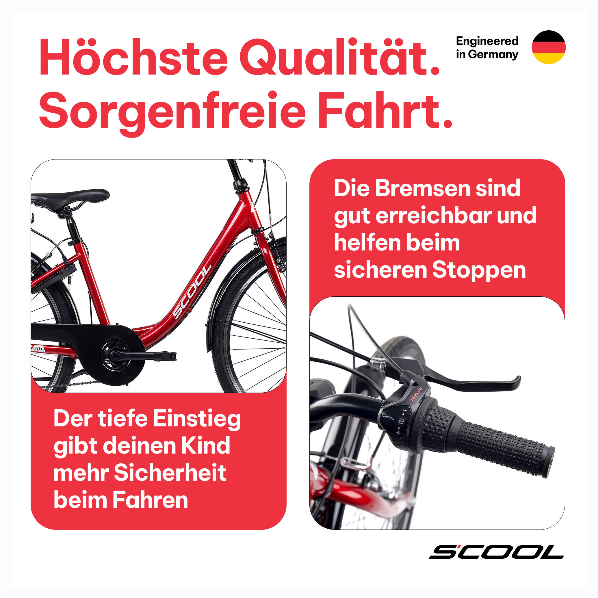 Kinderfiets voor meisjes SCOOL chiX K6 met 6 versnellingen en derailleur 3/7