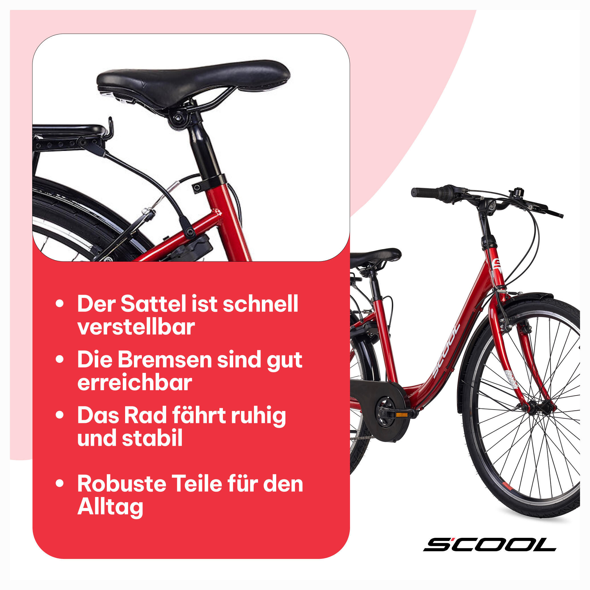Kinderfiets voor meisjes SCOOL chiX K6 met 6 versnellingen en derailleur 7/7