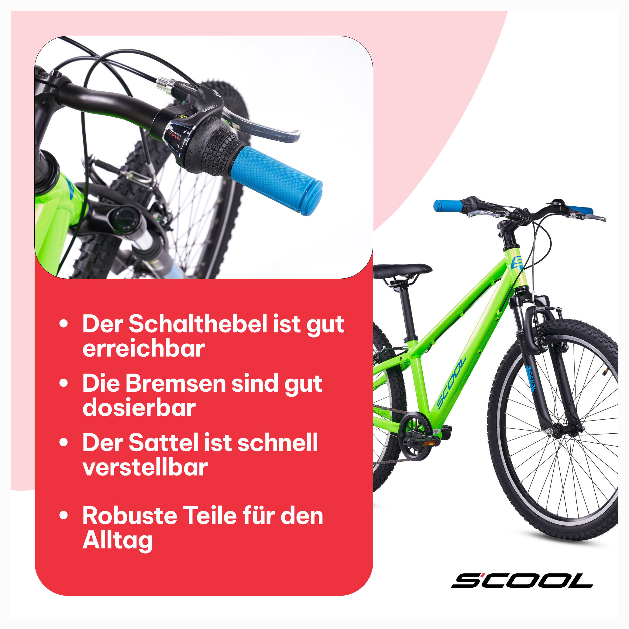 Vélo enfant 20/24/26 pouces Xroc pro 7 vitesses freins V-brake à partir de 6 ans 7/7
